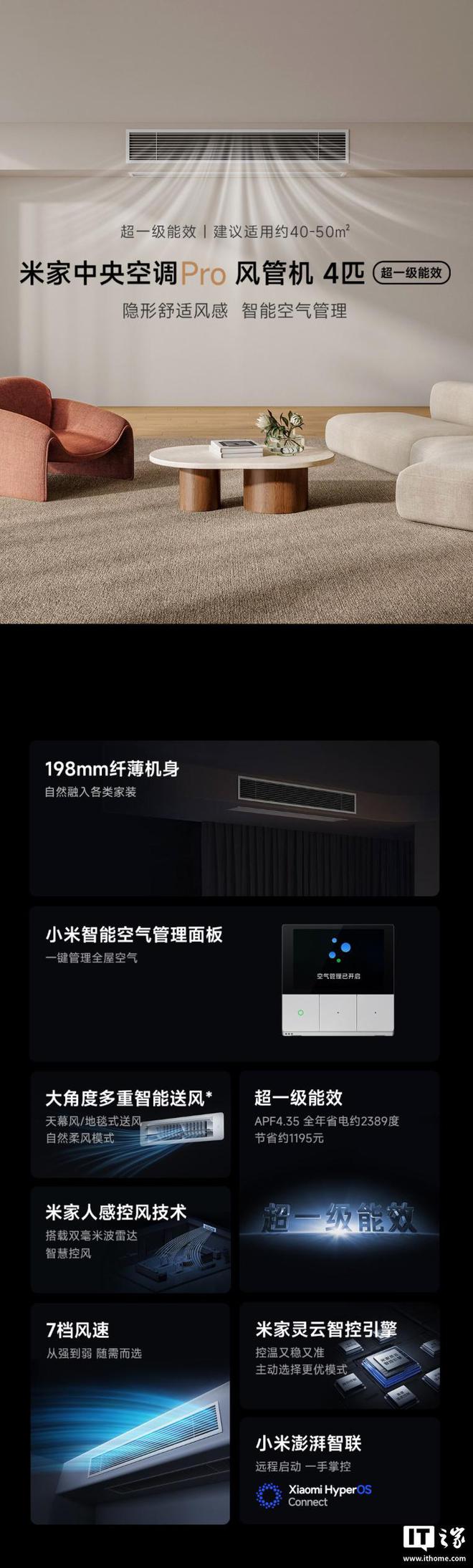 威尼斯wns·8885556官方入口小米推出“米家中心空調(diào) Pro 風(fēng)管機 4