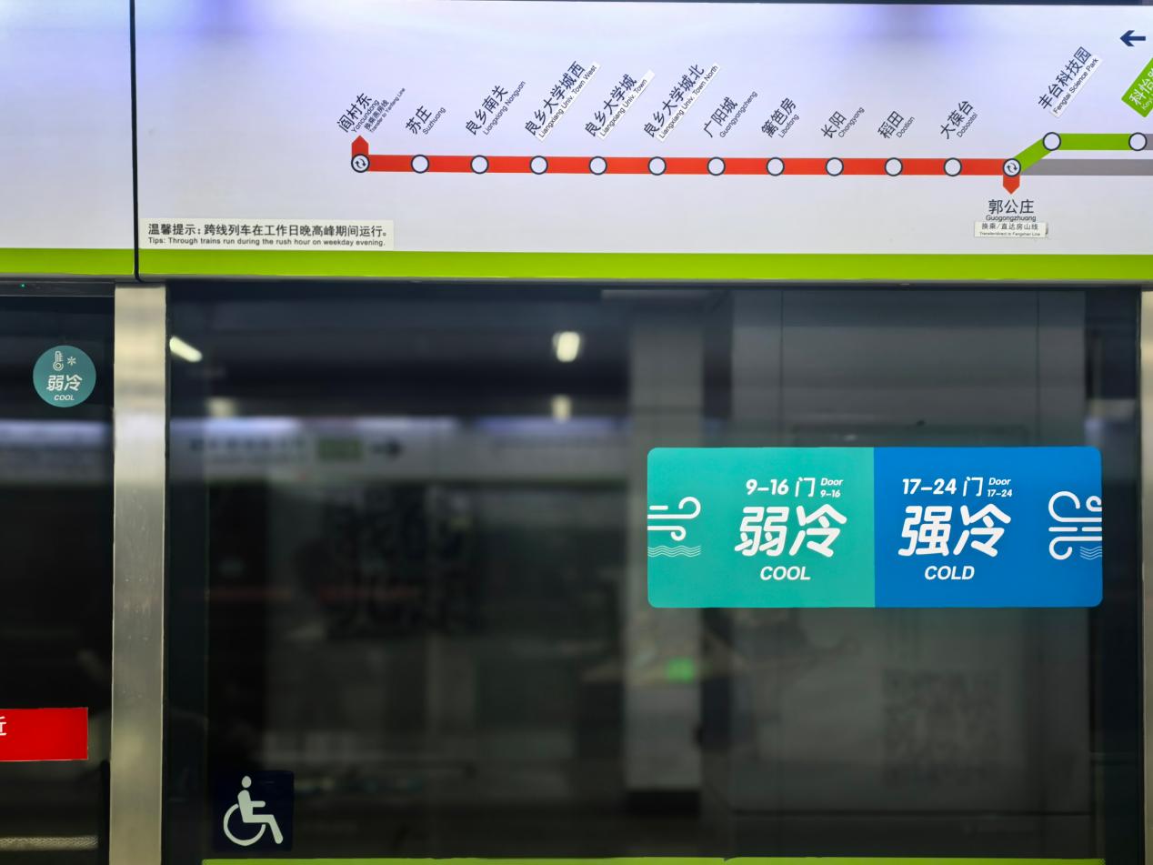威尼斯wns885566北京地鐵今起啟動雙溫車箱形式強(qiáng)冷、弱冷車箱差2℃